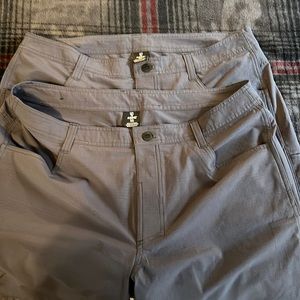 Kuhl size 38 gray shorts, 10 inch inseam.